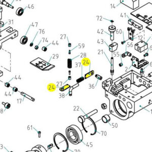 Spring holder (B106A18A-24, B106A18B-24, B106A18H-24, B106A18I-24, B106A18J-24)