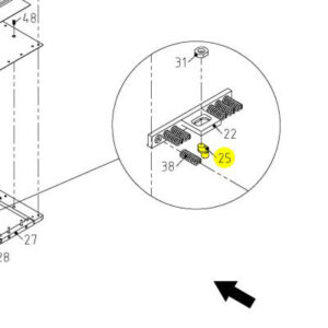 Eccentric shaft (B106B05A-25)