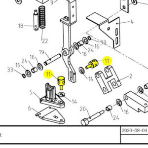 Locking screw (ESH03030000BG3-8-11, ESH03030000MV-13)